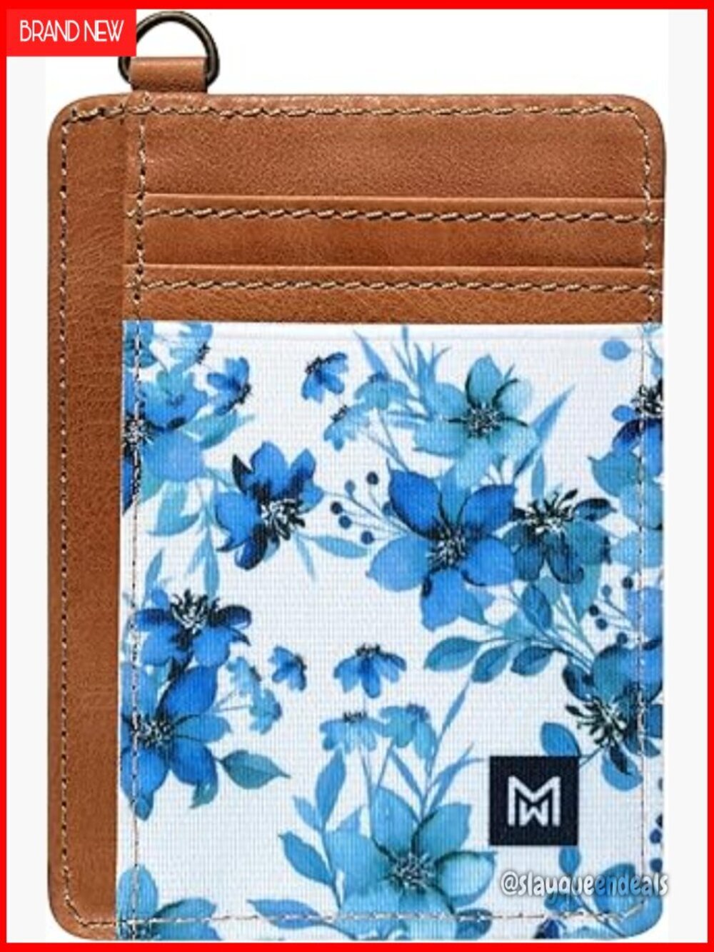 Slim Leather RFID Blocking Card Holder Wallet with Elastic Pocket